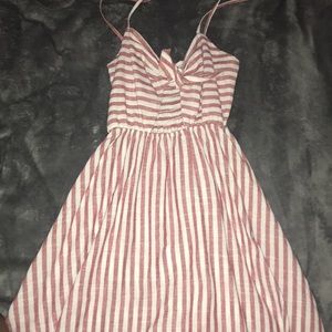 Pink Striped Dress